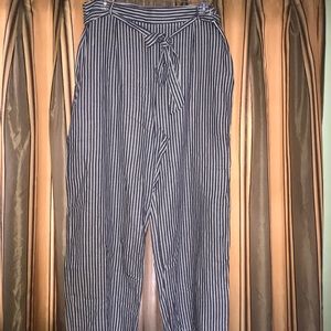 Front Tie Palazzo Pants